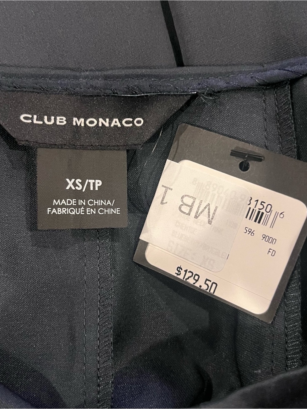 🌸NWT CLUB MONACO NAVY BLUE SWING TANK TOP SIZE XS🌸 - Picture 4 of 5